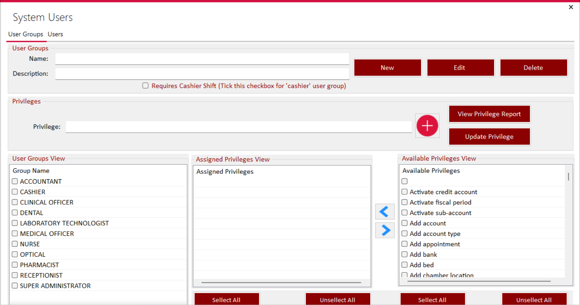 User Groups
